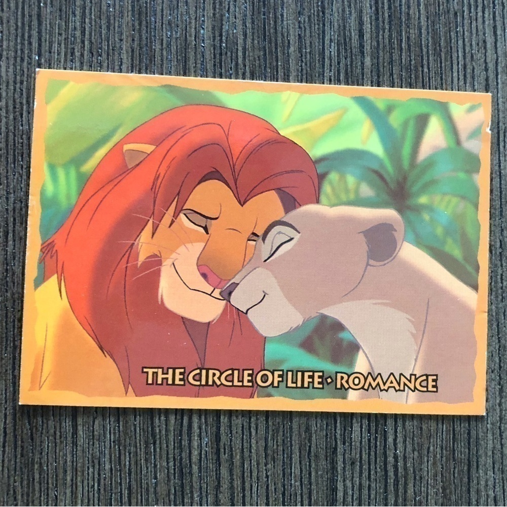 Disney The Lion King 1995 trading card: The Circle of Life - Romance #80